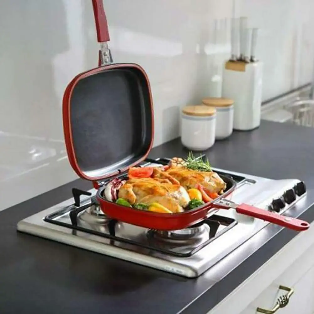 32cm Double-Sided Frying Pan Skillet Grill Pan Baking Tray Non-Stick Skillet Wok Pan Home Garden Pancake Pan for The Kitchen
32cm Double-Sided Frying Pan Skillet Grill Pan Baking Tray Non-Stick Skillet Wok Pan Home Garden Pancake Pan for The Kitchen
