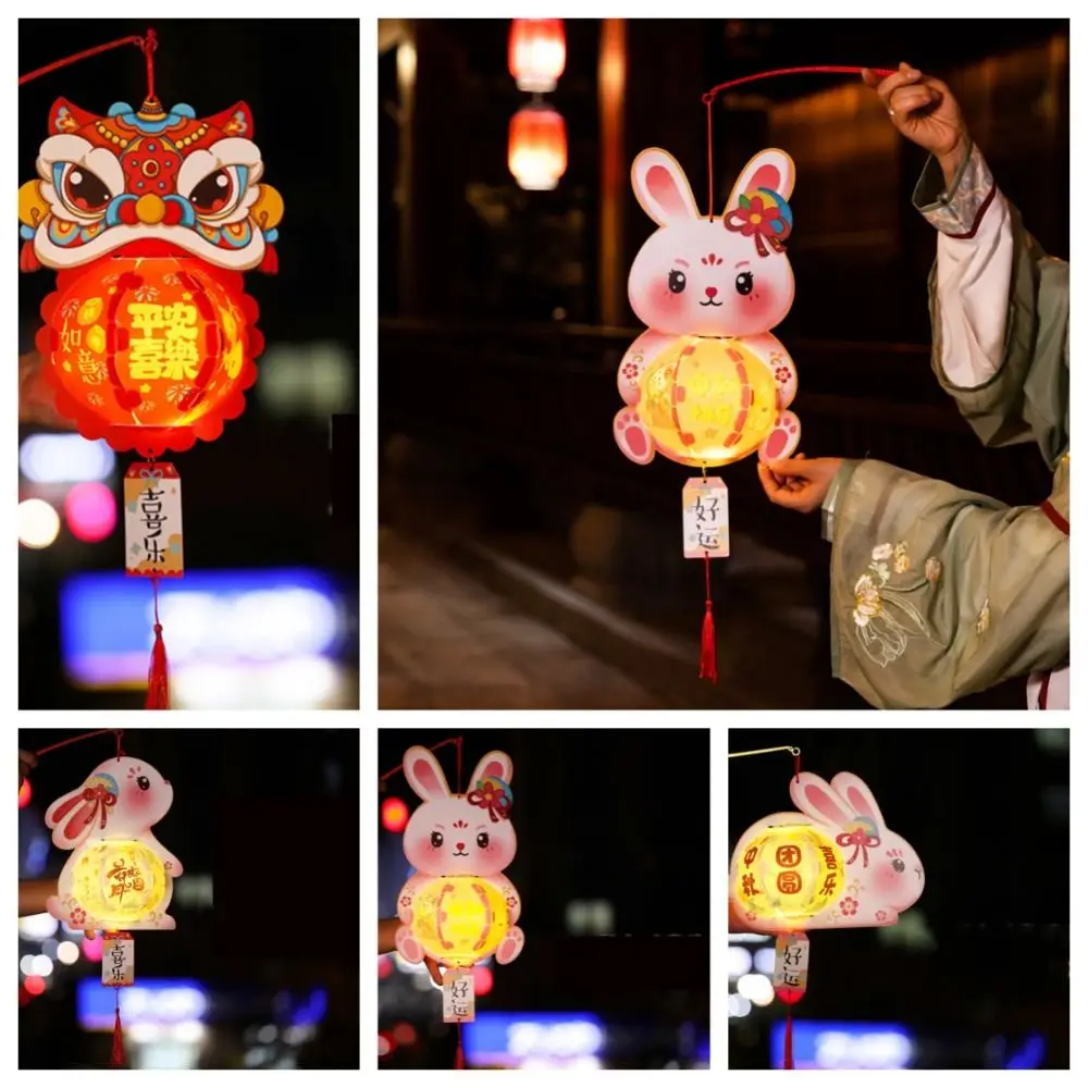 

Hanging Rabbit Lanterns Ancient Luminous Glowing Mid-Autumn Festival lantern Handmade DIY Gifts