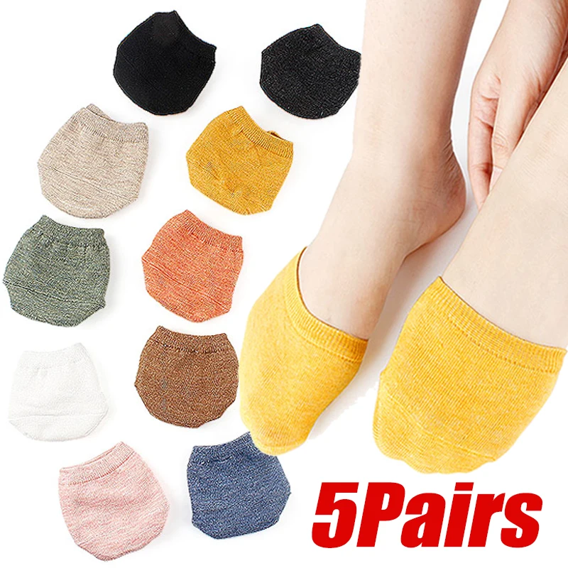 5 Pairs Women Summer Forefoot Half Foot Toe Cover Socks Invisible No Show Female Half Socks Breathable Cotton Socks Candy Color
5 Pairs Women Summer Forefoot Half Foot Toe Cover Socks Invisible No Show Female Half Socks Breathable Cotton Socks Candy Color