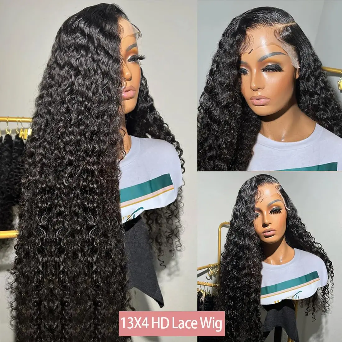 13x4 Deep Wave Lace Front Wigs 30 inch Lace Frontal Wigs Human Hair 180% Density Natural Hairline Curly Glueless Wig
13x4 Deep Wave Lace Front Wigs 30 inch Lace Frontal Wigs Human Hair 180% Density Natural Hairline Curly Glueless Wig