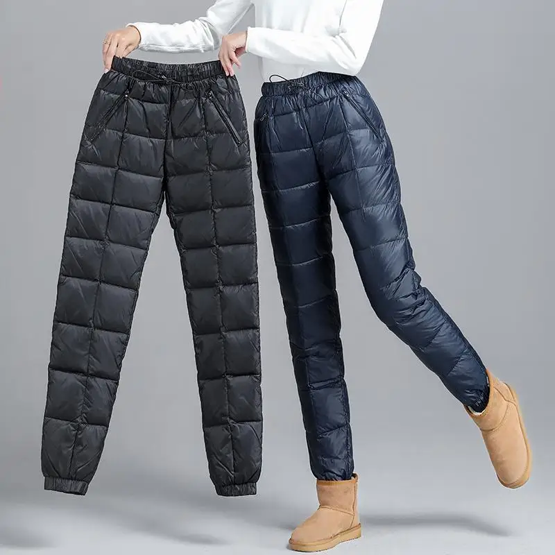Snow Wear Cotton Down Pants Women Solid Colors High Waist Straight Trousers Plus Size Casual Stretch Puffer Sport Pantalones
Snow Wear Cotton Down Pants Women Solid Colors High Waist Straight Trousers Plus Size Casual Stretch Puffer Sport Pantalones