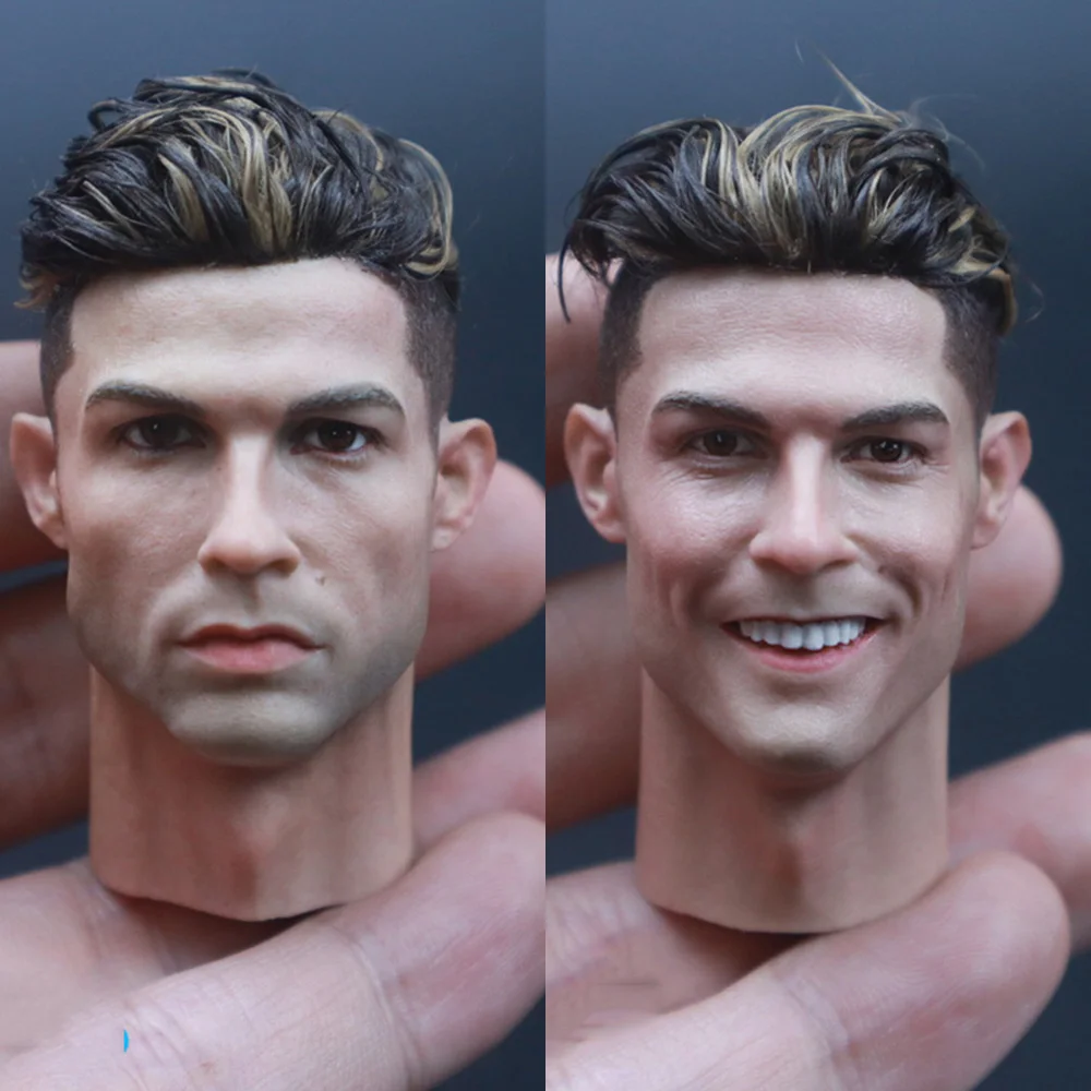 High Quality Painted 1/6 Scale Male Portuguese Football Player Head Sculpture with Soft Planted Hair for 12'' Action Figure Body
High Quality Painted 1/6 Scale Male Portuguese Football Player Head Sculpture with Soft Planted Hair for 12'' Action Figure Body