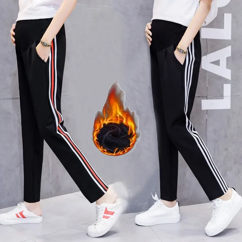 Winter Thick Warm Plus Velvet Cotton Maternity Pants Thermal Fleece Belly Sweatpants for Pregnant Women Sports Casual Jogger
Winter Thick Warm Plus Velvet Cotton Maternity Pants Thermal Fleece Belly Sweatpants for Pregnant Women Sports Casual Jogger