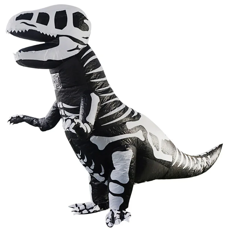 

New Inflatable Dinosaur Costume T-Rex Skeleton Adults Kids Dino Suit Carnival Cosplay Party Fancy Dress Birthday Blow Up Outfits