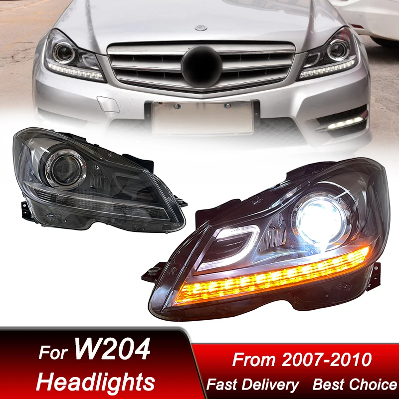 Автомобильные фары для Mercedes-Benz C class W204 2011-2014, яркий стиль, автомобильная фара в сборе, комплект аксессуаров для объектива проектора 
Автомобильные фары для Mercedes-Benz C class W204 2011-2014, яркий стиль, автомобильная фара в сборе, комплект аксессуаров для объектива проектора