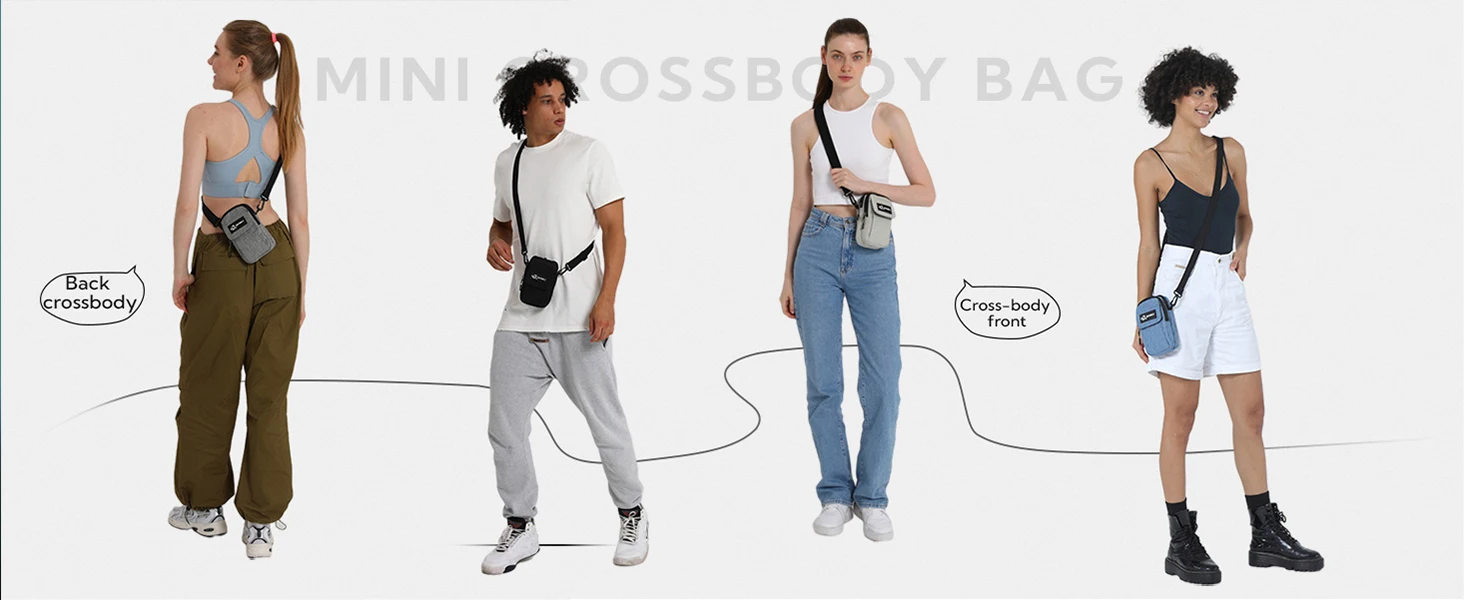 WATERFLY Mini Shoulder Crossbody Bag Small Belt Bag Pouch For Men Women Waist Fanny Pack With Adjustable Strap Carabiner Handbag WATERFLY Mini Shoulder Crossbody Bag Small Belt Bag Pouch For Men Women Waist Fanny Pack With Adjustable Strap Carabiner Handbag