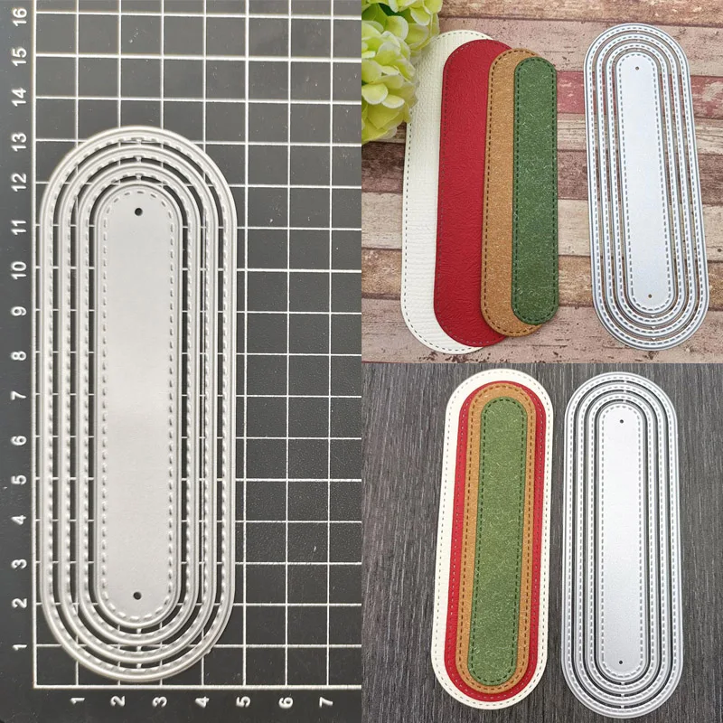 Oval Bookmark Metal Cutting Dies Stencil Scrapbook Diy Album Stamp Paper Card Embossing Decor Craft Knife Mould
Oval Bookmark Metal Cutting Dies Stencil Scrapbook Diy Album Stamp Paper Card Embossing Decor Craft Knife Mould