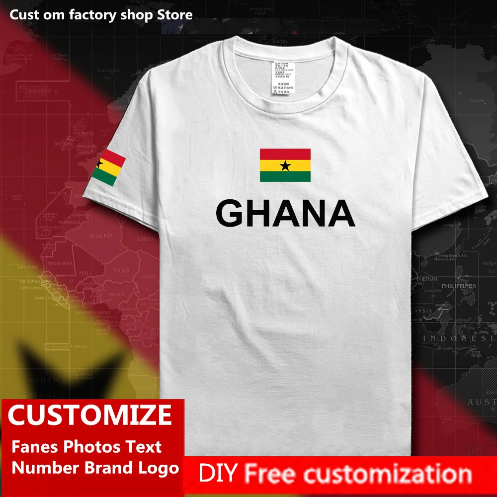 Republic of Ghana T shirt Free Custom Jersey Fans DIY Name Number Brand LOGO Tshirt Fashion Hip Hop Loose Casual Sports T-shirt
Republic of Ghana T shirt Free Custom Jersey Fans DIY Name Number Brand LOGO Tshirt Fashion Hip Hop Loose Casual Sports T-shirt
