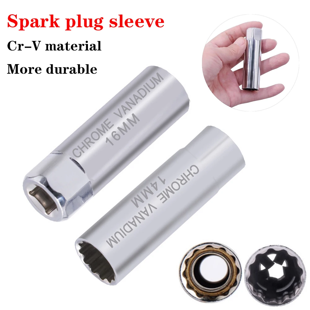 Universal Spark Plug Socket Magnetic 3/8" Drive Spark Plug Wrench Disassembly Tool Cr-V Steel 12-Point Car Repair Tool 14mm 16mm
Universal Spark Plug Socket Magnetic 3/8" Drive Spark Plug Wrench Disassembly Tool Cr-V Steel 12-Point Car Repair Tool 14mm 16mm