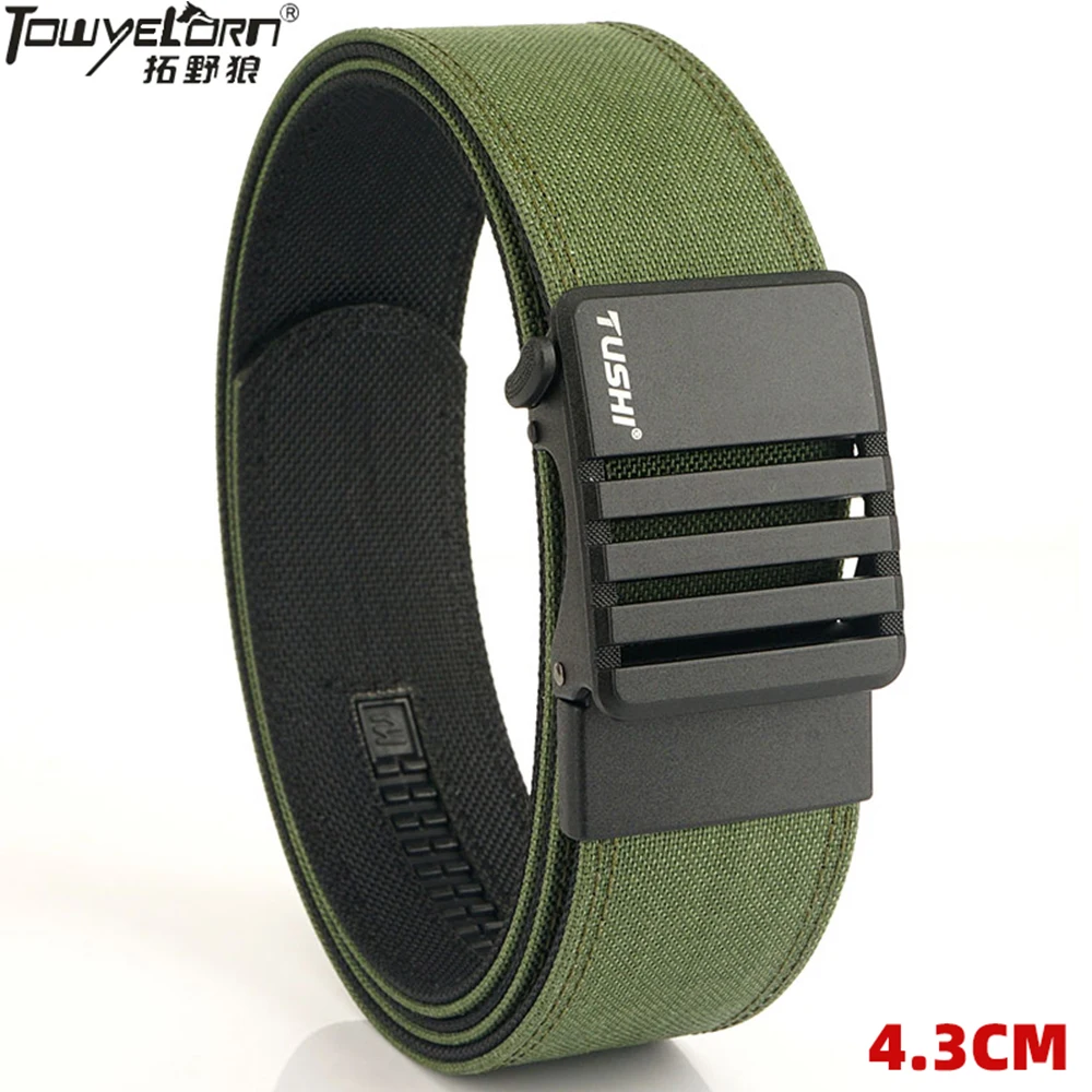 TOWYELORN New Hard Tactical Belt Men Metal Automatic Buckle IPSC Gun Belt 1100D Nylon Military Belt Outdoor Sports Girdle Male
TOWYELORN New Hard Tactical Belt Men Metal Automatic Buckle IPSC Gun Belt 1100D Nylon Military Belt Outdoor Sports Girdle Male
