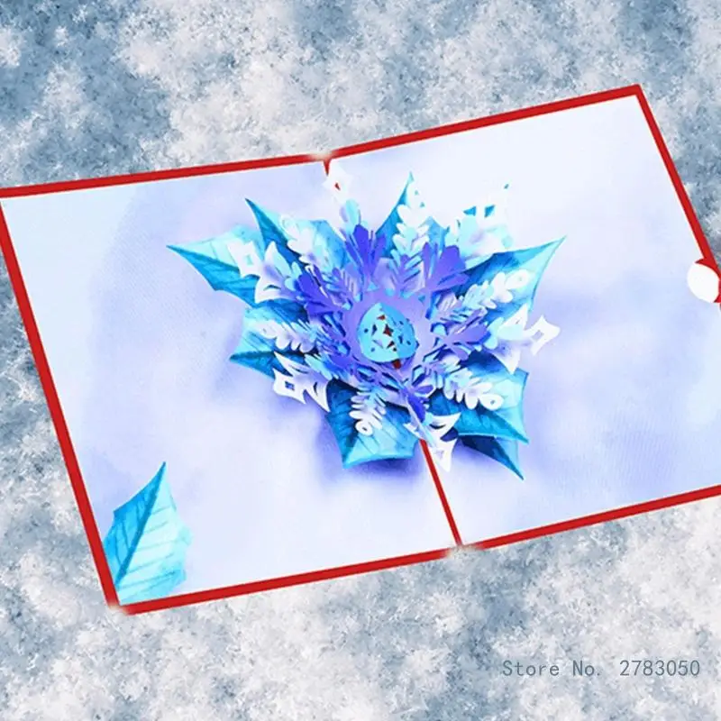 3D Snowflake Popup Christmas Greeting Card with Envelope Snow Santa Holiday Invitation Gift Christmas Greeting Card
3D Snowflake Popup Christmas Greeting Card with Envelope Snow Santa Holiday Invitation Gift Christmas Greeting Card