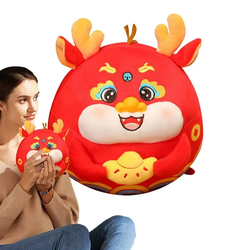 

Year Of The Dragon Mascot Doll Chinese New Year Lucky Symbol Skin Friendly Dragon Stuffed Animal For Birthday Present New Year's