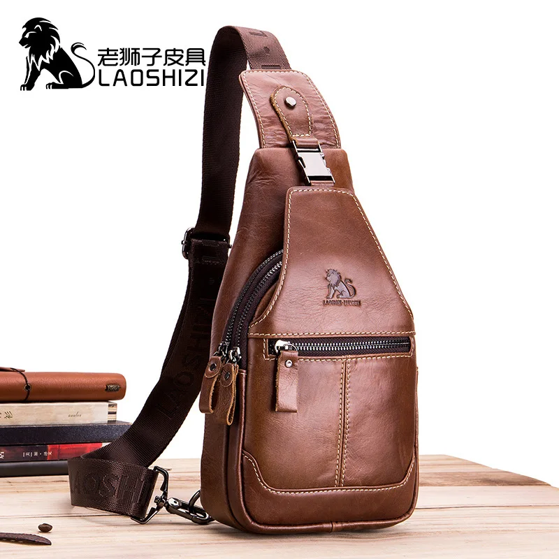 Men's Chest Bag Genuine Leather Cross Bag Handbag Messenger One-shoulder Backpack Mini Breast Pocket Pouch Business Travel Gift
Men's Chest Bag Genuine Leather Cross Bag Handbag Messenger One-shoulder Backpack Mini Breast Pocket Pouch Business Travel Gift