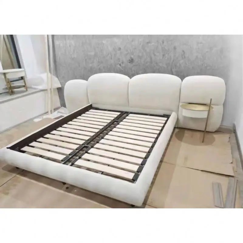 Modern Fabric Three Piece Bed Frame Multi-functional King Size Beds Bedroom Furniture Set Including Headboard
Modern Fabric Three Piece Bed Frame Multi-functional King Size Beds Bedroom Furniture Set Including Headboard