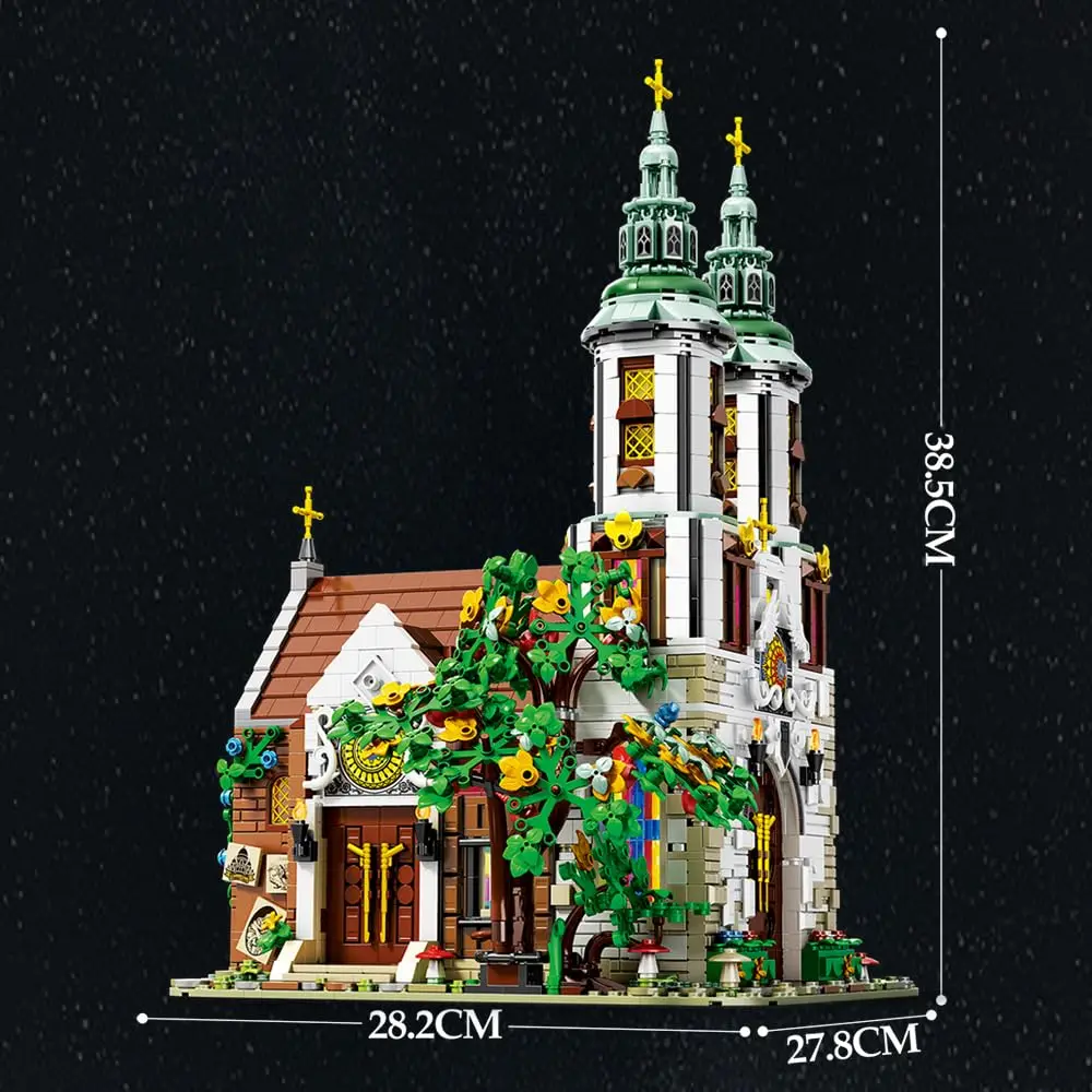 3306PCS St. Andrew's Church Building Block Medieval European Church Model Bricks Set With Light Desktop Decoration Kids Toy Gift 3306PCS St. Andrew's Church Building Block Medieval European Church Model Bricks Set With Light Desktop Decoration Kids Toy Gift