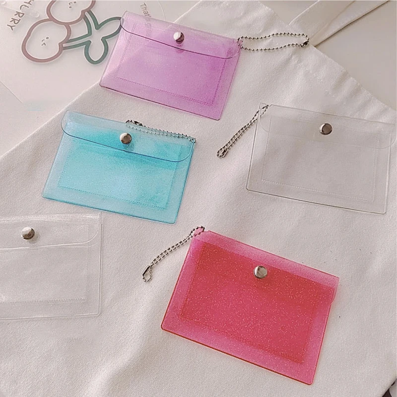 Unisex Mini Wallet Waterproof Fashion Transparent PVC Button Key Bag Business Credit Card Holder Pouch Small Coin Purse Wallet
Unisex Mini Wallet Waterproof Fashion Transparent PVC Button Key Bag Business Credit Card Holder Pouch Small Coin Purse Wallet