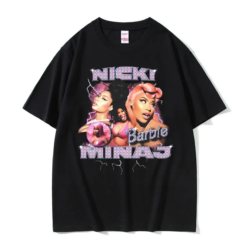 Hip Hop Rapper Nicki Minaj Graphic Print T-shirt Men Women Fashion Trend Black Tshirt Summer Casual Oversized Tees Short Sleeve
Hip Hop Rapper Nicki Minaj Graphic Print T-shirt Men Women Fashion Trend Black Tshirt Summer Casual Oversized Tees Short Sleeve