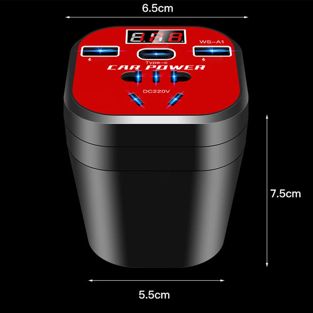 Onboard Car Power Inverter 3 USB Ports Transformer LED Display Car Power Inverter 150W 12V 24V To 220V
Onboard Car Power Inverter 3 USB Ports Transformer LED Display Car Power Inverter 150W 12V 24V To 220V