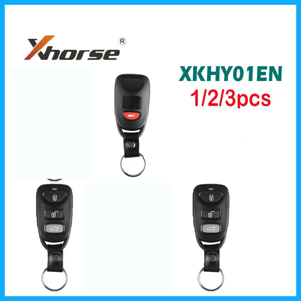 

1/2/3pcs Xhorse XKHY01EN Universal Wire Remote Key for Hyundai 3+1 Buttons Car Remote Key for VVDI Key Tool English Version