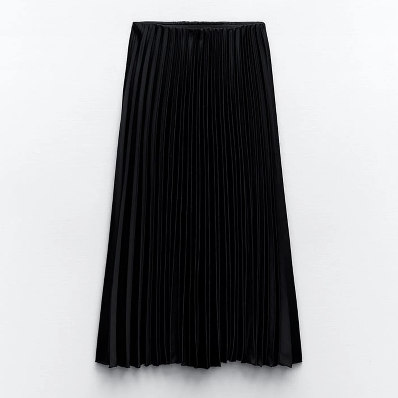 2024 Spring Summer Women Pleated Satin Effect Half Skirt High Rise Elastic Waitband Midi Skirt Ladies Trendy Solid Casual Skirt
2024 Spring Summer Women Pleated Satin Effect Half Skirt High Rise Elastic Waitband Midi Skirt Ladies Trendy Solid Casual Skirt