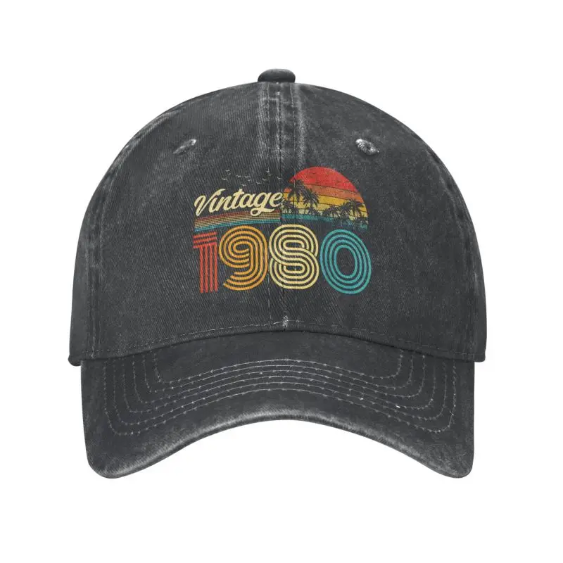 Personalized Cotton Vintage Classic 1980 Baseball Cap Outdoor Women Men's Adjustable 43th Birthday Gift Dad Hat Spring
Personalized Cotton Vintage Classic 1980 Baseball Cap Outdoor Women Men's Adjustable 43th Birthday Gift Dad Hat Spring
