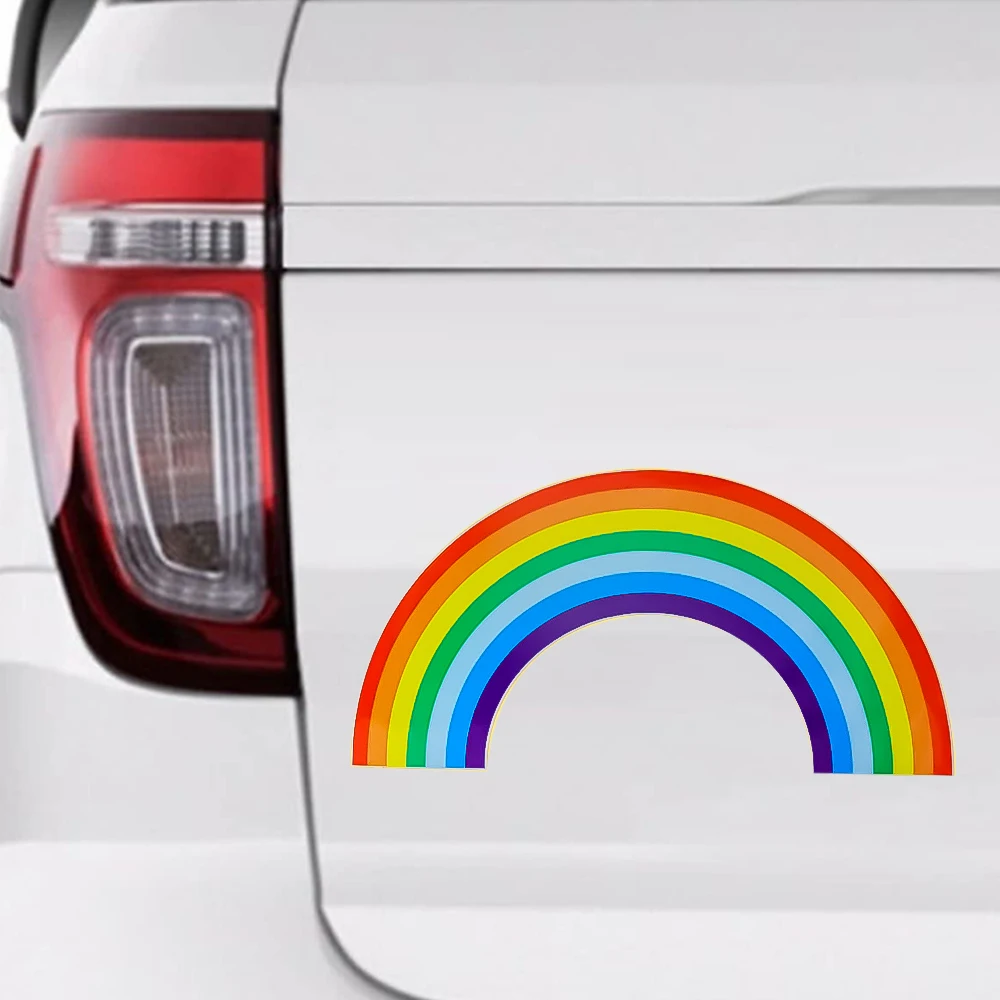 Cute Rainbow Reflective Stickers Car Bumper Rear Windshield Wipers Personalized Decorative Dazzle Color Decals Accessories 
Cute Rainbow Reflective Stickers Car Bumper Rear Windshield Wipers Personalized Decorative Dazzle Color Decals Accessories