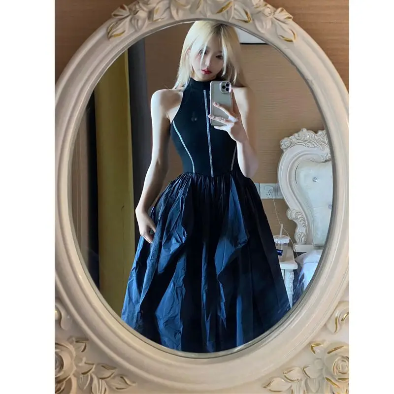 Women Heavy Industrial Design Sexy Vest Dress Foreign Style Thin Mid-Length Skirt Summer New Fashion 2024
Women Heavy Industrial Design Sexy Vest Dress Foreign Style Thin Mid-Length Skirt Summer New Fashion 2024