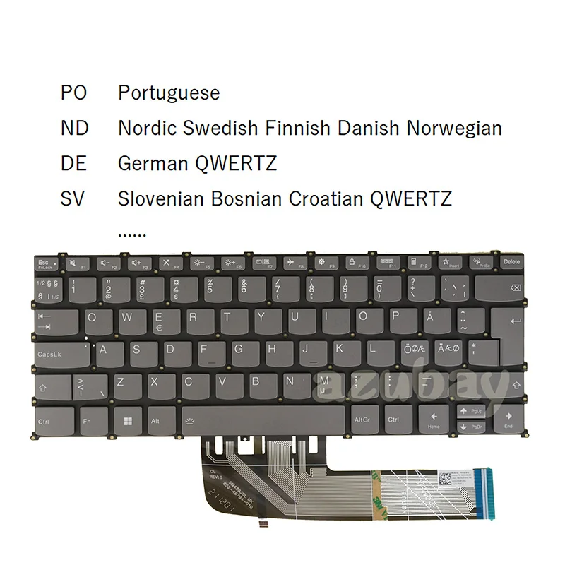Keyboard For Lenovo IdeaPad PR4SB-NOD SN20W85293 LCM19J1 LCM19J16DNJ686 Portugues Nordic SD FI NW DK German Slovenian Backlit
Keyboard For Lenovo IdeaPad PR4SB-NOD SN20W85293 LCM19J1 LCM19J16DNJ686 Portugues Nordic SD FI NW DK German Slovenian Backlit