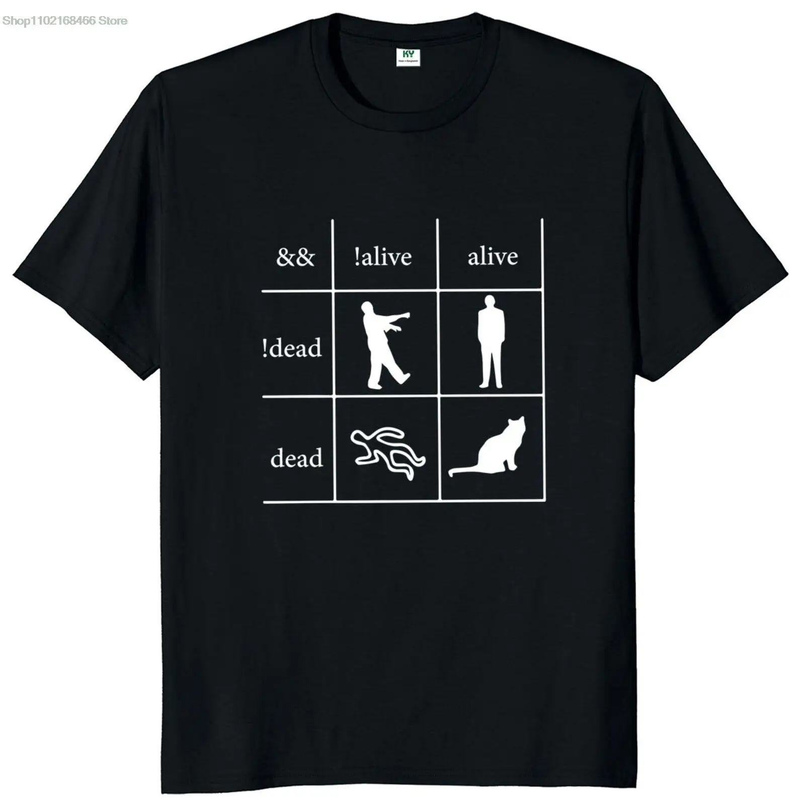 Funny Programmer Boolean Logic Tshirt I'm A Programmer Alive And Dead Funny Geek Nerd T Shirt 100% Cotton Homme Camiseta
Funny Programmer Boolean Logic Tshirt I'm A Programmer Alive And Dead Funny Geek Nerd T Shirt 100% Cotton Homme Camiseta