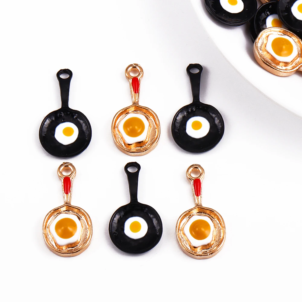 10Pcs/Lot Zinc Alloy Enamel Funny Pan Fried Eggs Charms Lovely Food Pendants For Jewelry Making DIY Earrings Keychains Supplies
10Pcs/Lot Zinc Alloy Enamel Funny Pan Fried Eggs Charms Lovely Food Pendants For Jewelry Making DIY Earrings Keychains Supplies