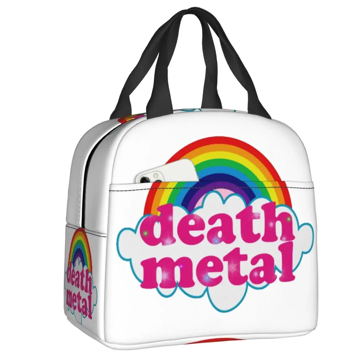 Металлическая сумка для ланча Rainbow Rock Music Death, теплоизолированный Ланч-бокс для женщин, для школы, работы, пикника, тоут
Металлическая сумка для ланча Rainbow Rock Music Death, теплоизолированный Ланч-бокс для женщин, для школы, работы, пикника, тоут