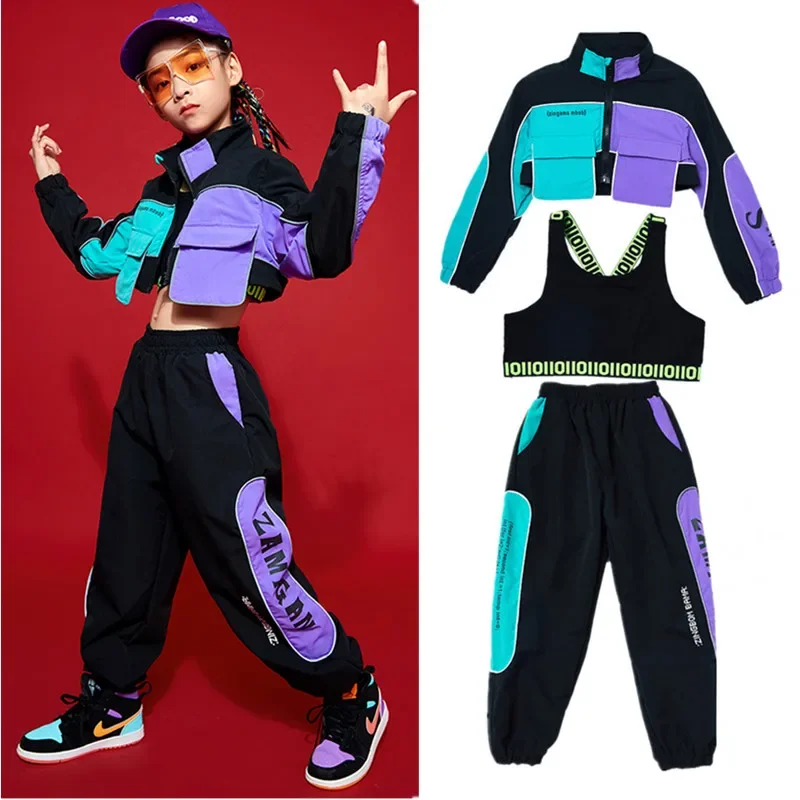 New Children Hip Hop Clothes Girls Jazz Street Dance Costume Kids Sweatshirt Pants Set Ballroom Dancewear Stage Rave Clothing
New Children Hip Hop Clothes Girls Jazz Street Dance Costume Kids Sweatshirt Pants Set Ballroom Dancewear Stage Rave Clothing