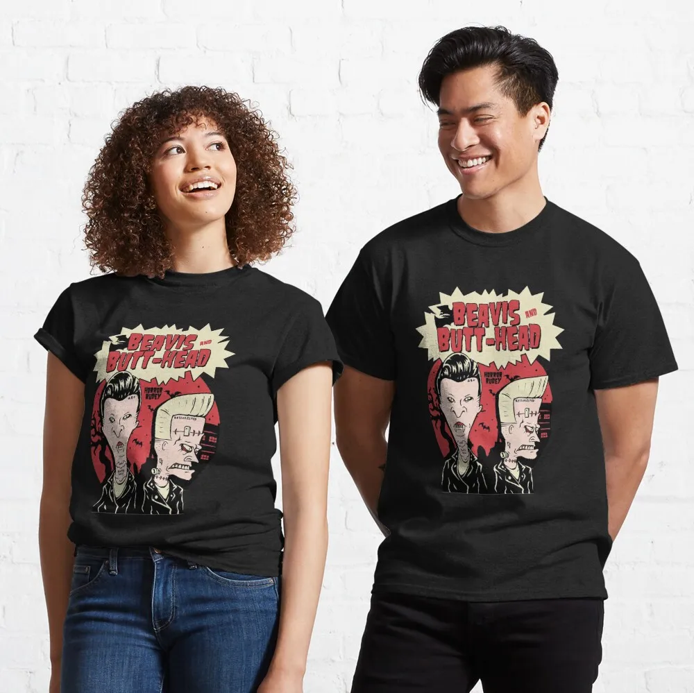Beavis-and-Butthead Horror Rudey Halloween Classic T-Shirt For Men Clothing Women Short Sleeve Tees New Arrivals Unisex Summer
Beavis-and-Butthead Horror Rudey Halloween Classic T-Shirt For Men Clothing Women Short Sleeve Tees New Arrivals Unisex Summer
