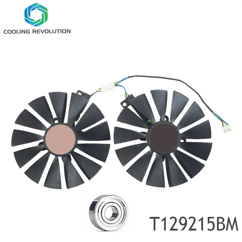 

95MM T129215BM DC12V 0.25AMP 4-Pin Graphics card fan For ASUS P104-100 Mining Cooling Fan