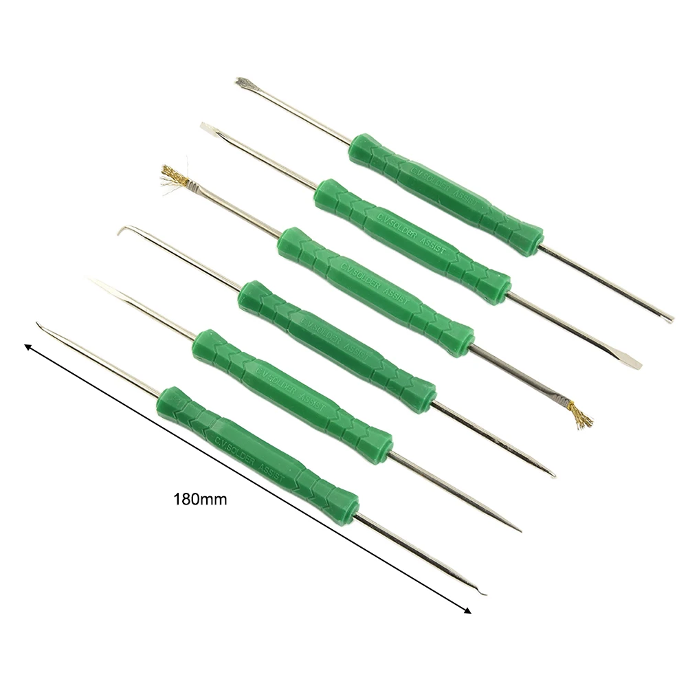 6Pcs Welding Tool Desoldering Aid Tool Kit Soldering Aid Assist Tool PCB Cleaning Repair Tool Soldering Aid Assist Tools
6Pcs Welding Tool Desoldering Aid Tool Kit Soldering Aid Assist Tool PCB Cleaning Repair Tool Soldering Aid Assist Tools