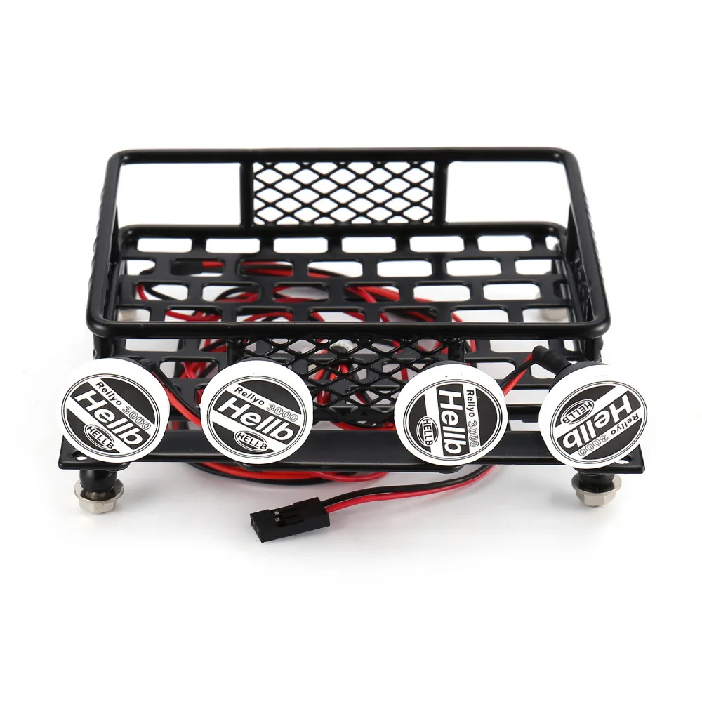 115x107 мм металлический багажник на крышу с прожекторами для Tamiya CC01 CR01 RC4WD D90 Axial SCX10 1/10 RC Crawler Car
115x107 мм металлический багажник на крышу с прожекторами для Tamiya CC01 CR01 RC4WD D90 Axial SCX10 1/10 RC Crawler Car
