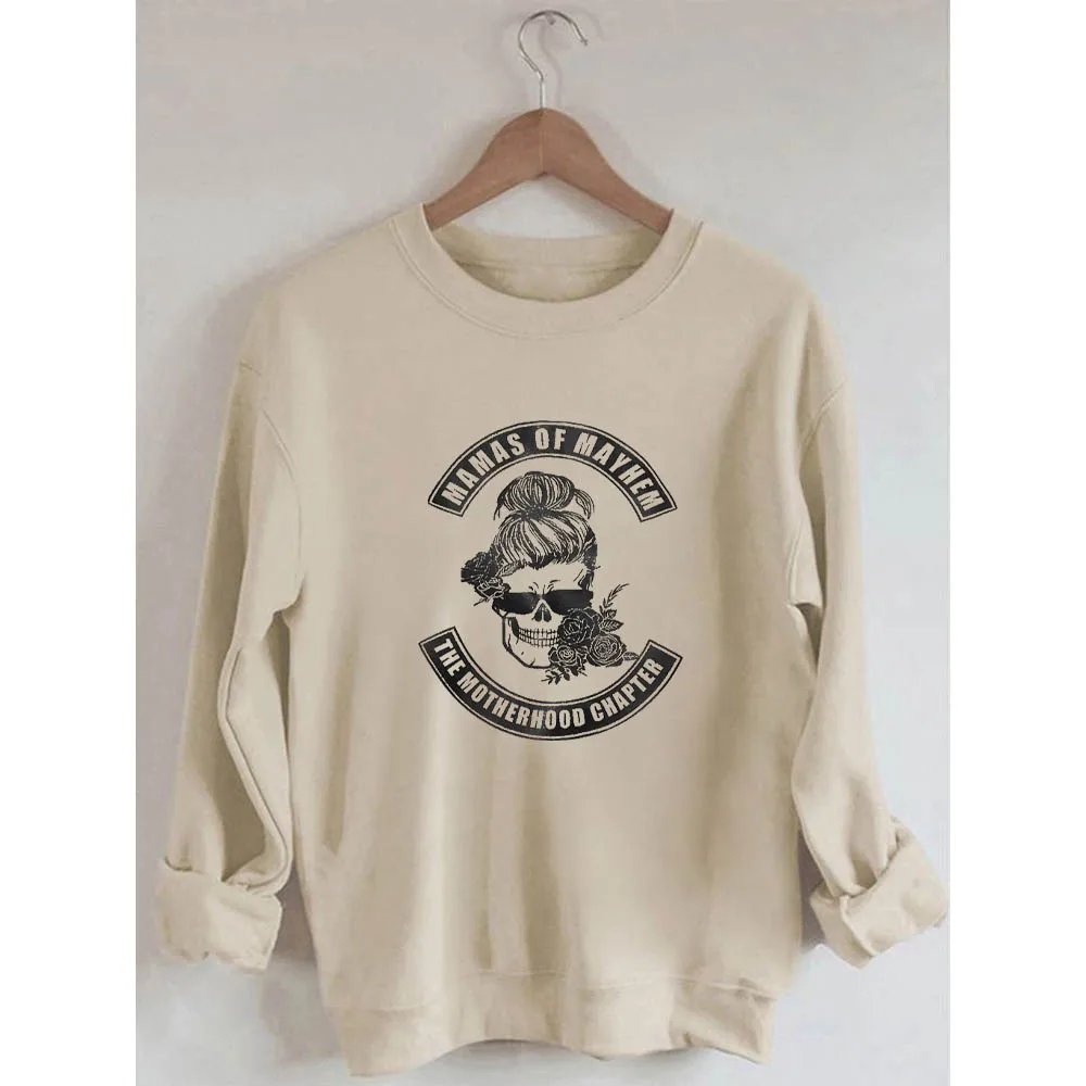 Rheaclots Women's Mamas Of Mayhem Printed Cotton Female Cute Long Sleeves Sweatshirt
Rheaclots Women's Mamas Of Mayhem Printed Cotton Female Cute Long Sleeves Sweatshirt