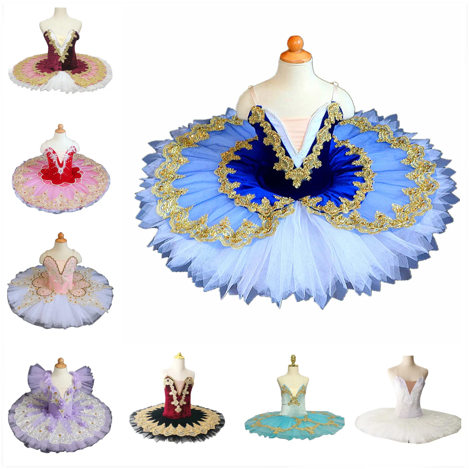 White Swan Lake Costumes Ballet Tutu Skirt Velvet Tops For Ballerina Dress Professional Child Kids Girls Woman | Тематическая