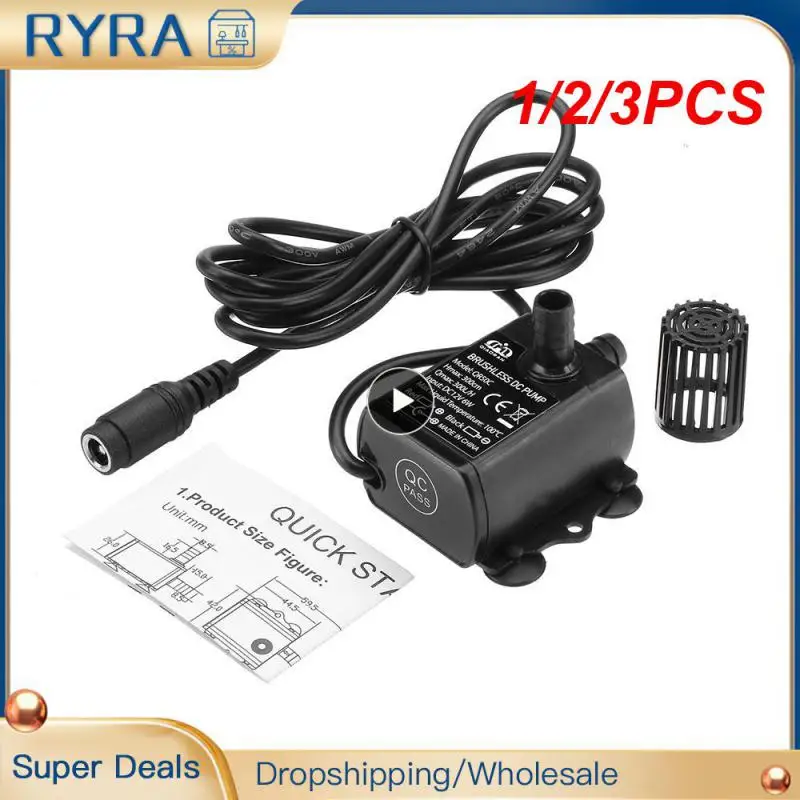 1/2/3PCS Ultra-quiet Mini Submersible Water Pump Brushless DC Water Pump With Female Plug DC12V 10W Fountain Aquarium
1/2/3PCS Ultra-quiet Mini Submersible Water Pump Brushless DC Water Pump With Female Plug DC12V 10W Fountain Aquarium