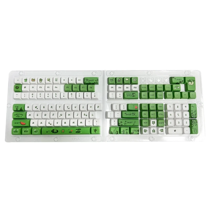 Keycaps 125 Keys/Set XDA Profile Cartoon Frog Theme Keycap Set For 61/87/104/108 Layout Mechanical Keyboard
Keycaps 125 Keys/Set XDA Profile Cartoon Frog Theme Keycap Set For 61/87/104/108 Layout Mechanical Keyboard