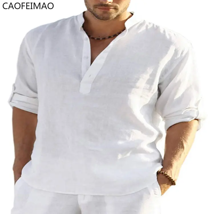 Caofeimao 2023 Summer New Men's Short-Sleeved T-shirt Cotton and Linen Led Casual Men's T-shirt Shirt Male Breathable S-3XL
Caofeimao 2023 Summer New Men's Short-Sleeved T-shirt Cotton and Linen Led Casual Men's T-shirt Shirt Male Breathable S-3XL