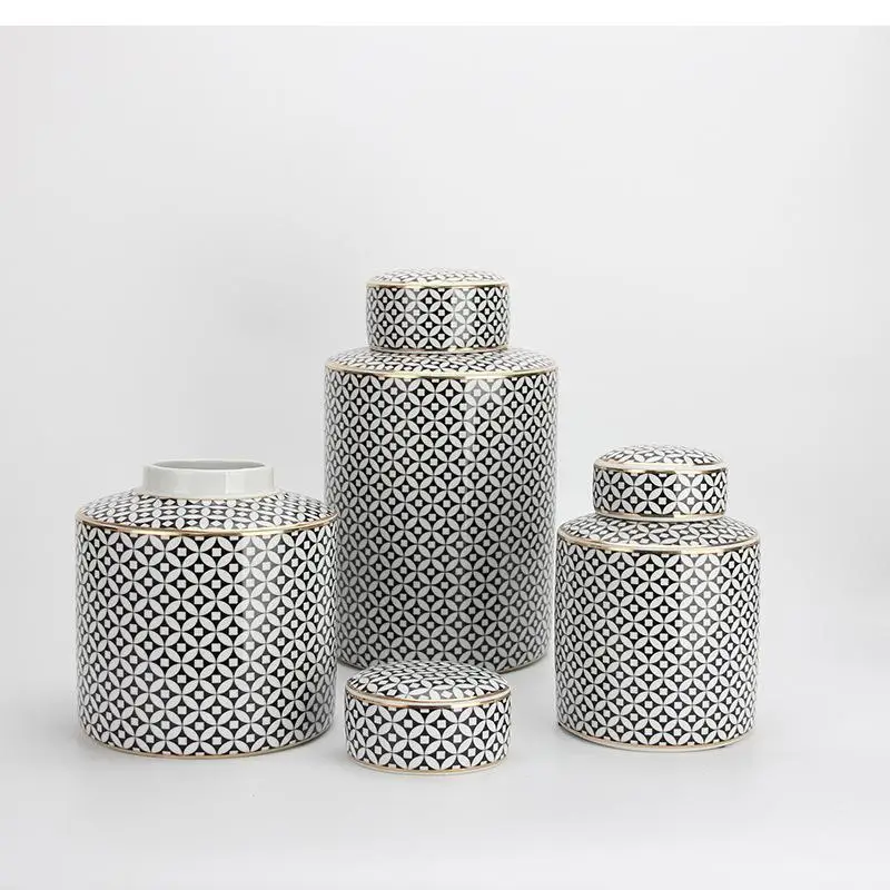 Household Decorative Sealed Cans, Ceramic Storage Cans with Lids, Used for Food Storage, Coffee Beans, Milk Powder, Tea Cans
Household Decorative Sealed Cans, Ceramic Storage Cans with Lids, Used for Food Storage, Coffee Beans, Milk Powder, Tea Cans