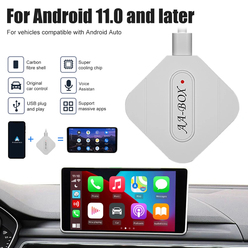For Android Auto Wireless Adapter Plug and Play Wired to Wireless Dongle Converter Multimedia Player Mini Adapter for Android
For Android Auto Wireless Adapter Plug and Play Wired to Wireless Dongle Converter Multimedia Player Mini Adapter for Android
