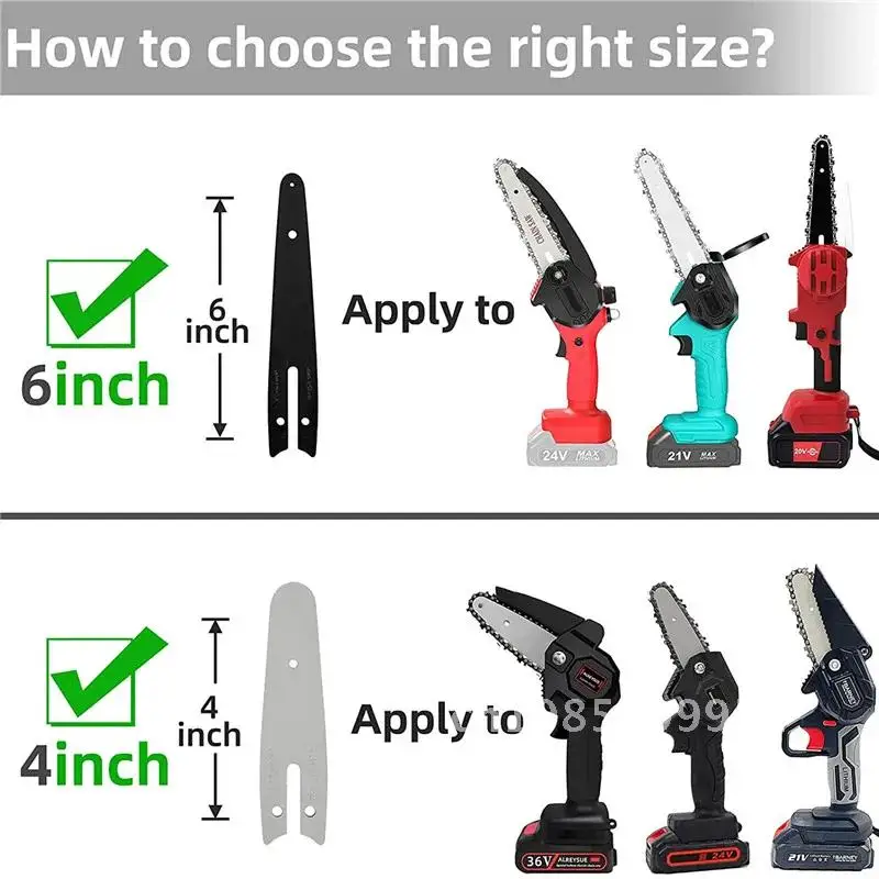 Electric Chainsaw Chain 4/6 Inch for Cordless Mini 1/4'P Chainsaw Parts Logging and Pruning Accessories
Electric Chainsaw Chain 4/6 Inch for Cordless Mini 1/4'P Chainsaw Parts Logging and Pruning Accessories