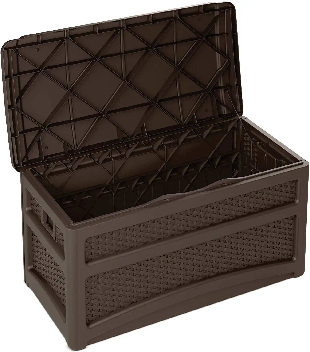 Suncast DBW7500 73 Gallon Outdoor Patio Storage Chest with Handles & Seat, Resin, Java, 39 lb,
Suncast DBW7500 73 Gallon Outdoor Patio Storage Chest with Handles & Seat, Resin, Java, 39 lb,
