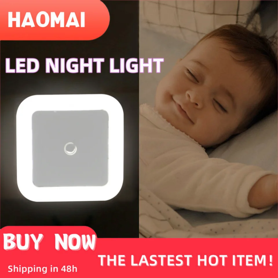 Portable Controllable LED Night Light Lamp with Automatic Dusk to Dawn Sensor Night Light EU/US plug White Red Yellow Blue Color
Portable Controllable LED Night Light Lamp with Automatic Dusk to Dawn Sensor Night Light EU/US plug White Red Yellow Blue Color