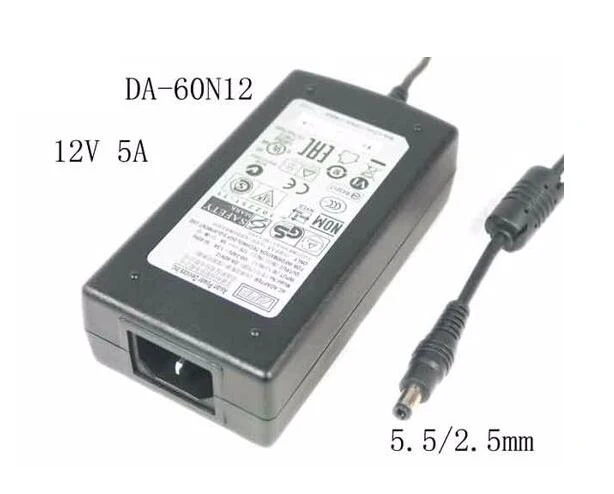 APD/Asian Power Devices DA-60N12, 12V 5A, Barrel 5.5/2.5mm, IEC C14, Laptop Power Adapter
APD/Asian Power Devices DA-60N12, 12V 5A, Barrel 5.5/2.5mm, IEC C14, Laptop Power Adapter
