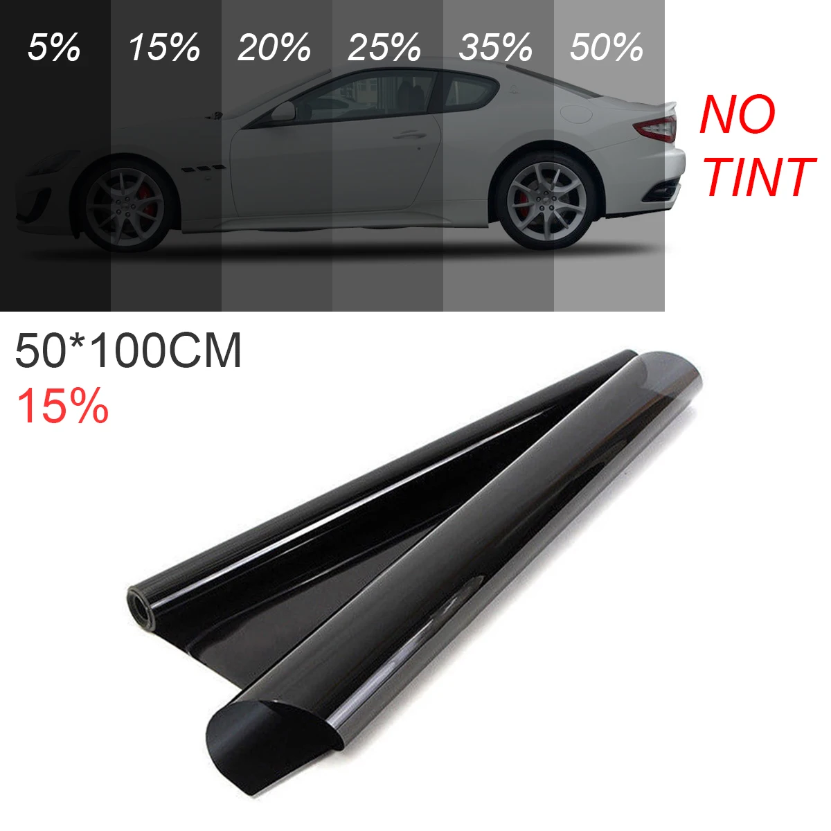 15% Translucent 50x 100CM PVC Thickening Car Curtain Windshield Sun Shade UV Protection Side Window Film VLT Solar Sticker
15% Translucent 50x 100CM PVC Thickening Car Curtain Windshield Sun Shade UV Protection Side Window Film VLT Solar Sticker