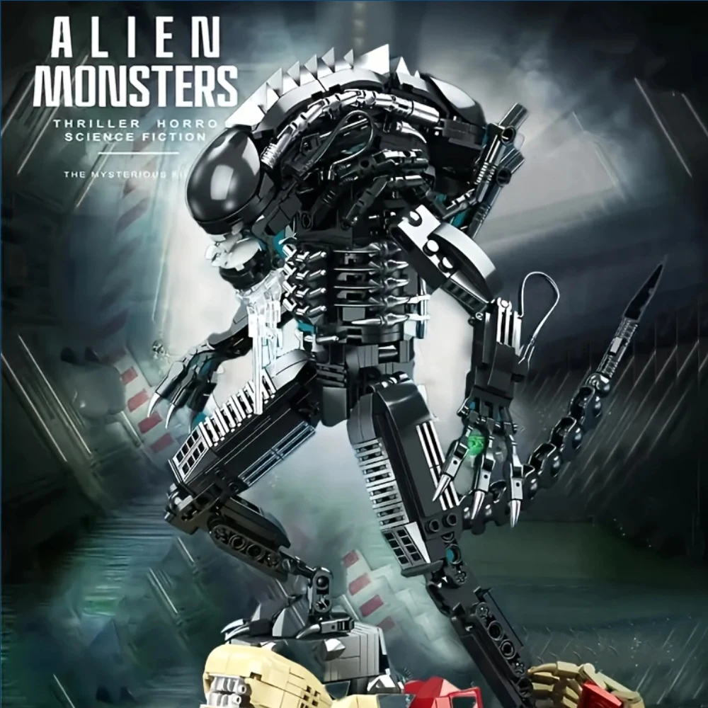 MOC Battle robot Alien moc Building Block Xenomorph model toy wars Beast birthday Moster gifts plan's Christmas 882pcs MOC Battle robot Alien moc Building Block Xenomorph model toy wars Beast birthday Moster gifts plan's Christmas 882pcs