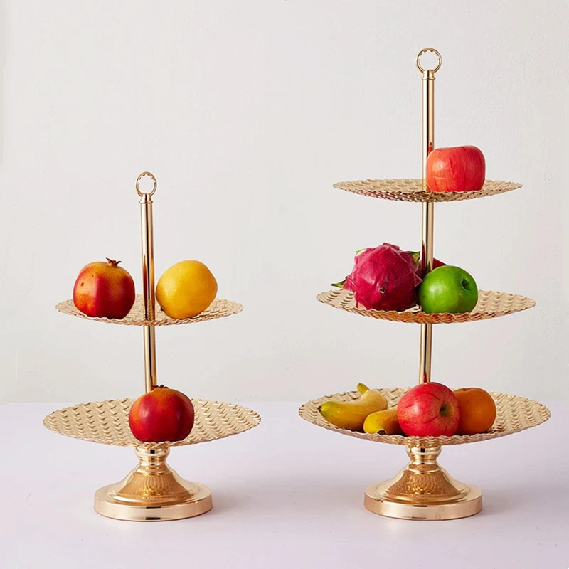 PEANDIM Metal Cake Stand Sweets Trays European Round Plate 3 Tray Charger Plates For Home Hotel Wedding Party Table Decorative
PEANDIM Metal Cake Stand Sweets Trays European Round Plate 3 Tray Charger Plates For Home Hotel Wedding Party Table Decorative